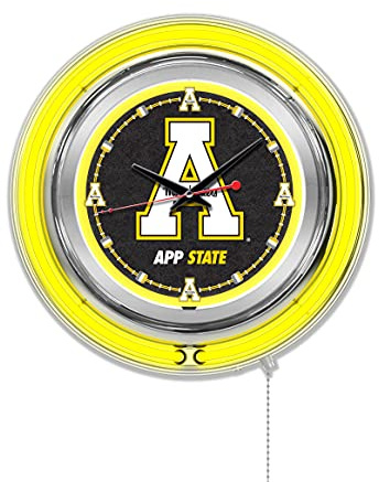 Holland Bar Stool Co. Appalachian State University 15 Double Neon Wall Clock