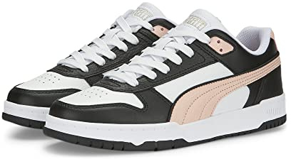 PUMA Unisex Rbd Game Low Low-Top Trainers, PUMA White-Rose Dust-PUMA Black-PUMA Gold, 6.5 UK