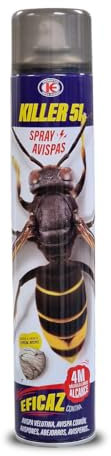 Killer 51 spray contra AVISPAS 750ml - Impex. Insecticida con valvula de largo alcance hasta 4 metros. Insecticida para avispas, velutina, avispones... Triple efecto.