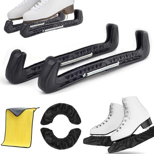 DAZZTIME Kufenschoner Schlittschuhe,Schoner für Schlittschuhkufen,Kufenschutz Zubehör,Schlittschuhe Schoner,Elastische Kufenstrümpfe,Schlittschuhschutz,für Kinder Erwachsene Jugendliche