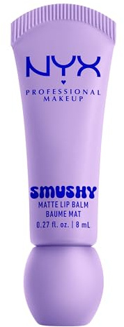 NYX Professional Makeup Balsamo Labbra Profumato, Labbra Morbide e Idratate, Effetto Soft Matte, Con Polvere di Riso di Mochi e Ceramidi, Smushy Matte, Tonalità: Sugar Smush, 8 ml