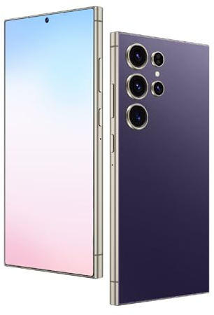 DEMANN GMBH Unlock phone, 6.75-inch screen, 3GB RAM+64GB ROM/TF 256GB, 5MP+16MP dual cameras, support 4G LTE FDD TDD, dual SIM cards, suitable for beginners. (purple)