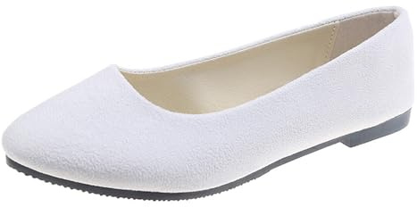 VBEDKDEB Ballerines plates confortables pour femme - Bout en dentelle - Chaussures de ballet pour femme - Chaussures confortables à enfiler - Chaussures de travail, marche, ballerines décontractées