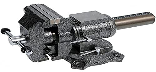 YATO 4 Zoll Schraubstock 360° drehbar Amboss mit Rohrhalter und 3 Spannvorrichtungen - Werkbank