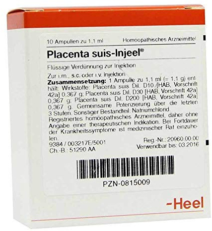 PLACENTA SUIS Injeel Ampullen 10 St