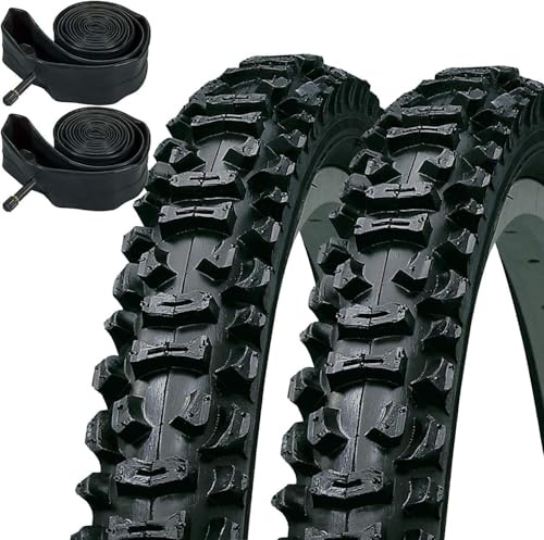 Kenda Smoke 26 x 2.10 Mountain Bike Tyres with Schrader Tubes (Pair)