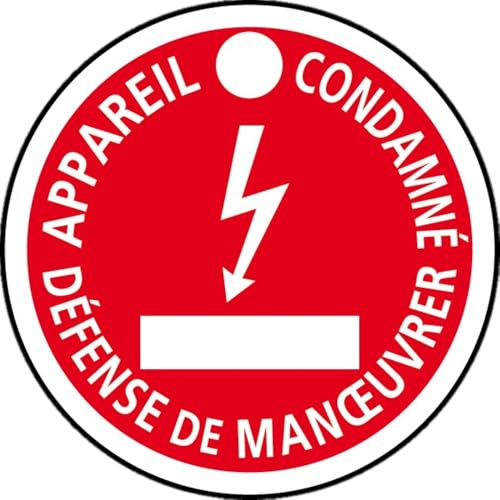 CATU Macaron PVC de Signalisation Defense de Manoeuvrer Ø 80Mm