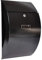 Designer Briefkasten Wandbriefkasten inkl. Zeitungsfach - wetterfest Dank Pulverbeschichtung, Schwarz Antik, Groß Elegant, Verzinktes Blech Post Mailbox, 3 Schlüsseln, C4 Einwurf-Format, Namensschild