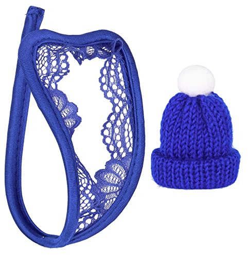 ranrann C-string sexiga heta ringar mini öppen stringtrosa tanga trosor thong bikini snöre underkläder underkläder, Typ A Blå, One size