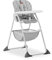 hauck Sit N Fold, Disney Mickey Mouse Grey - Folding Toddler Highchair with Tray and Basket from 6 Months up to 15 kg, Lightweight, Adjustable Backrest and Tray