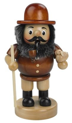 ys Räuchermännchen Räuchermann Räucherfigur Rauchfigur Schäfer ca. 16 cm hoch aus Holz Weihnachten Advent Geschenk Dekoration (30754-16N)
