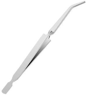 Pinza de uñas, de acero inoxidable, curva en C, cortador de cutículas, pinzas para moldear uñas postizas, herramienta multifuncional para bricolaje en el hogar, color plateado