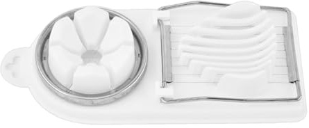Cortador de huevos para huevos pasados por agua, rebanador de huevos | Cortadora de frutas para huevos duros de alta resistencia - Accesorios de cocina multiusos 2 en 1, picador de alimentos para qu