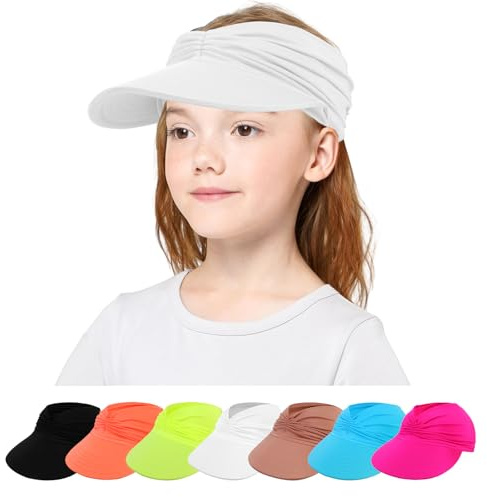 TAGVO Visera Gorras Sombrero de Sol para niños 1 a 9 Años S/M, Protección UV Sombrero de Playa con ala Ancha Verano Plegable, Sombrero para el Sol al Aire Libre para Bebés Niños Niñas