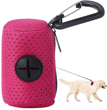 Distributore Di Borsa Crotte, Guinzaglio Con Porta Borsa Crotte Del Cane Per Guinzaglio, Distributore Di Sacchetto Di Scarico Canino, Dispenser Di Borse Per Cani Di Grande Capacità