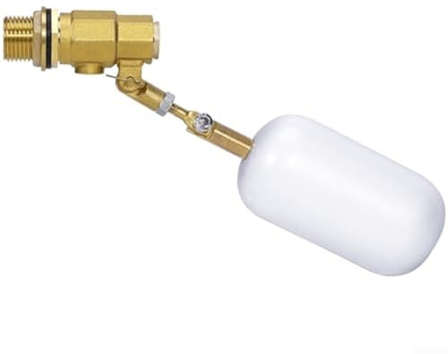 Niceminiwall 1/2 Water Float Valve W/Adjustable Arm, Float Ball Valve Shut Off For Automatic Waterer Bowl Tank Trough For Horse Cattle Sheep Pig Dog Drinker