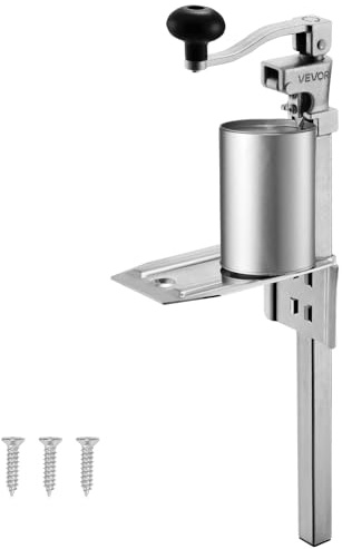 VEVOR Apriscatole Commerciale, Apriscatole Manuale in Acciaio Fuso da Tavolo per Lattine Alte Fino a 30 cm, Regolabile in Altezza con Viti, per Ristoranti e Hotel, 235 x 100 x 660 mm