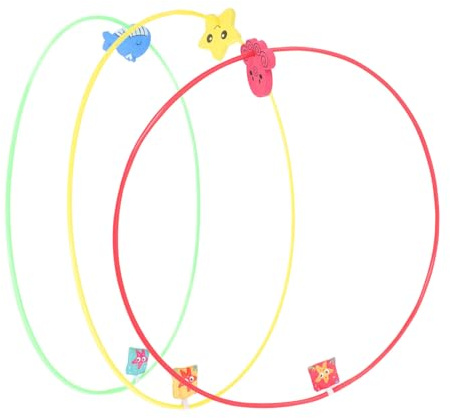 Gatuida Anelli da Immersione Subacquei per Bambini 80 Cm 3 Pezzi Giocattoli Piscina Portatili Colorati per Giochi Estivi e Allenamento Nuoto in Acqua