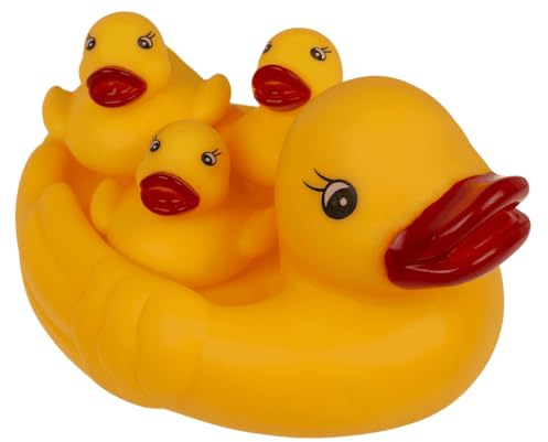 Palleon Canards en Caoutchouc - Lot de 4, 1 Grande & 3 Petits