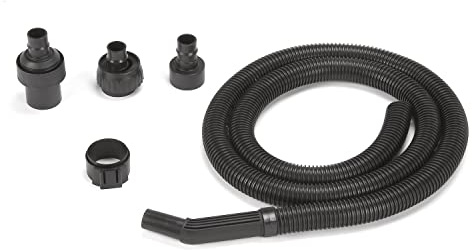 Shop-Vac 9056500 Hose w/Curved End, 1-1/4 in. Diameter x 8 ft. Length, Long Reach, Black, (1-Pack)