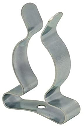 Merriway Werkzeughalter 25mm Verzinkt 12 Stück, Federklammern für Werkzeuge & Rohre, Robuste Werkzeugclips zur Wandmontage, Gerätehalter für Besen & Schaufeln, Werkstatt Organisation (BZP)