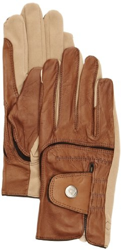 SSG Hybrid Riding Gloves Leather 7 Brown/Tan