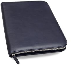 Maruse Cartella Porta Documenti in Pelle Fatto a Mano in Italia - Elegante Cartellina Portadocumenti A4 con Zip, Organizer Documenti e Porta Tablet/Laptop per Uomo o Donna
