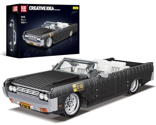 Mould King 10118 Sports Car Building Block Kits, MOC Classic Vintage Car Model Building Sets, Gift for Age 14+/Adult Collections Enthusiasts (1903 Pieces, Static Version)