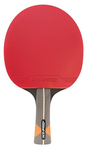 Hy-Pro Table Tennis Bat - Carbon Fibre Core, Durable 7-Ply Wood, 2mm Sponge, With Head Cover, Performance Quality, Superior Spin & Control
