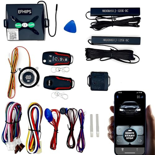 Car Central Locking keyless Entry Button&keyless Entry System with autostart Stop Engine and Alarm & Remote Start