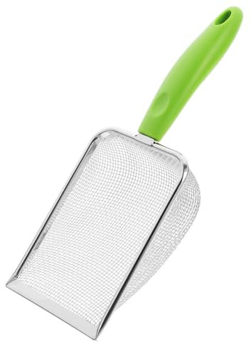 SOIMISS Paletta Per Sabbia Per Lunga Per Scavare Manico Per Sgusciare Setacciare E Filtrare Conchiglie Con Conchiglie Da Spiaggia Pala Per Esterni In Acciaio Inossidabile Verde