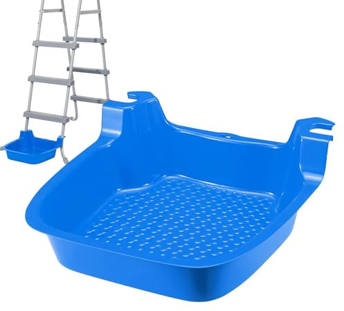 Pool Foot Bat, Anti-Slip Textured Pool Foot Sink, Foot Bath for Pool Ladder,Installed on Pool Ladder, Poolside Soaking Basin, Foot Wash Tray for Pools, Spas Wash Feet Sand Dirt Before Enter