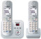 Panasonic KX-TG6822 Telefono Digitale Cordless, Argento [Germania]