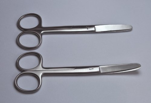 2er Set VERBANDSCHERE PFLASTERSCHERE ABGERUNDET STUMPF SPITZ