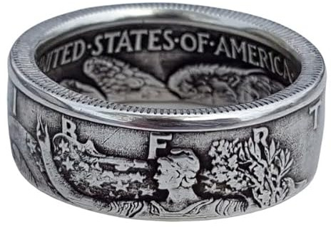 Coin Ring | AUTHENTIC Walking Liberty/Silver Half Dollar Coin Ring