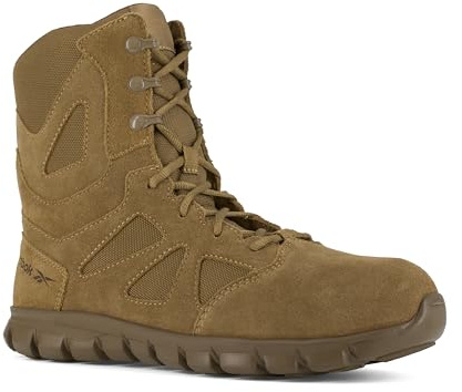 Reebok mens Sublite Cushion Tactical Safety Toe 8 Tactical With Side Zipper Industrial Construction Boot, Coyote, 10 US