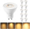EDISHINE Classic GU10 LED Lampen, Spotlights mit 38° Abstrahwinkel, 2700K Warmweiß dimmbar, Scheinwerferlampe mit GU10-Sockel, 5W LED Spot ersetzt 50W, 350Lumen, Flimmerfrei Strahler, 10 Stück