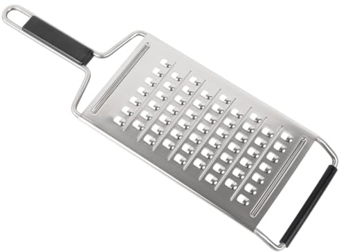 Kuhn Rikon Essential Coarse Grater – Ultra-Sharp Stainless Steel Blade for Vegetables, Cheese & Potatoes – Non-Slip Base, Dishwasher Safe