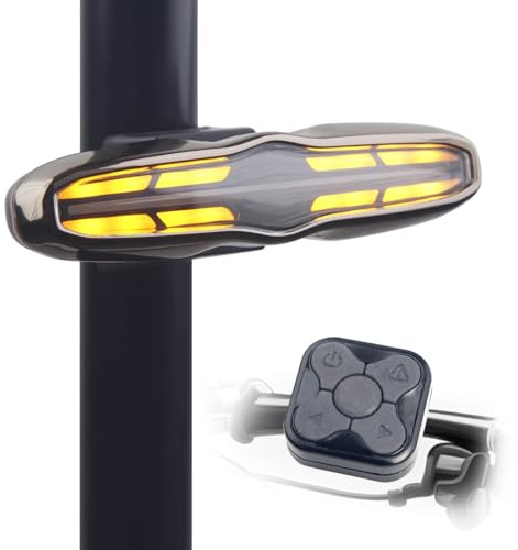 Smart Bike Tail Light with Turn Signals,Automatic Brake Sensing Light,Wireless Remote Control,USB Rechargeable Waterproof Bicycle Rear Lights,Cycling Safety Night Riding Accessories