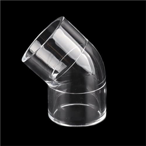 LIFABOLA Raccord de Tuyau en Forme de L à 90 degrés, connecteur de Tuyau en Acrylique Transparent épais, Joint en T for Tube d'aquarium(Yellow,25mm)