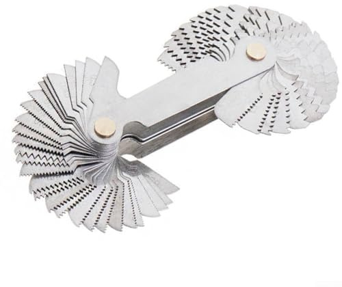 Professionelles 58-teiliges Gewindelehre-Set für metrische und amerikanische Standards, unverzichtbares Werkzeug für die Gewindemessung