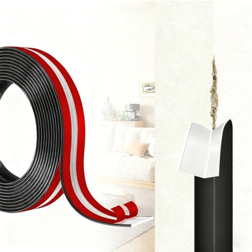 6M Corner Trim, Self Adhesive Flexible PVC Edging Strip ，Peel and Stick Wall Moulding for Tile Edging, Wall, Ceiling and Furniture Edge Protection, 2cm Wide