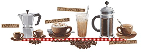 Eurographics Dekosticker Coffee 36tlg. braun