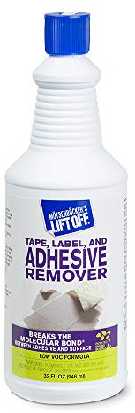 Motsenbocker’s Lift Off 40703 32-Ounce Tape, Label, and Adhesive Remover Safely Removes Stickers, Glue, Decals, Sticky Residues and More from Vehicles, Furniture, Tile, Wood, and More