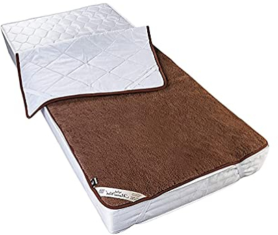 Merino Wool - Naturhaar Unterbett 100% Merino Wolle unterbett Kamelwolle Schurwolle Matratzenauflage Elegance Light Neuseeland/Matratzen-Topper (180 x 200 cm)