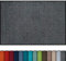 Erwin Müller Fußmatte Mainz, Schmutzfangmatte, Sauberlaufmatte Uni hellgrau Größe 50x75 cm - rutschfest, pflegeleicht, für Fußbodenheizung geeignet (weitere Farben, Größen)
