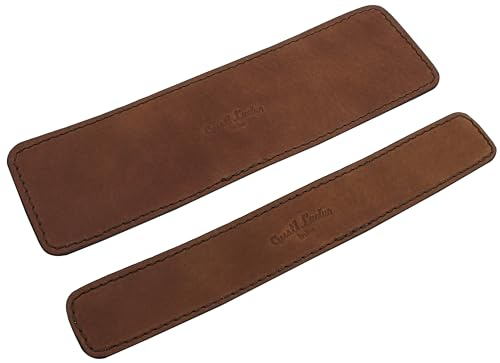 Gusti Kettenstrebenschutz Leder - Erik Rahmenschutz Radzubehör 2-teilig Braun