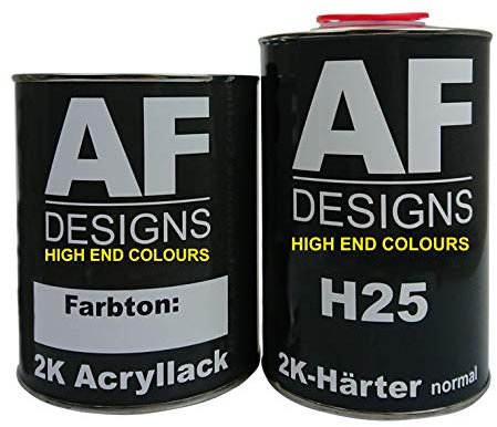 Alex Flittner Designs 1,5 litres de peinture acrylique 2K Set de peinture automobile compatible avec CASE IH ROT > 1998 3095KR Y compris le durcisseur et le diluant