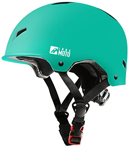 Skateboard Helmet for Adults - Adjustable Certified Safety Adults Helmet for Skateboarding Bike Bicycle Scooter Cycling Skate Skating Multisport Helmets for Women Men Boys Girls Kids Youth