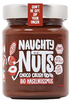 NAUGHTY NUTS Bio Mantequilla de Avellanas Choco Crush | Chocolate vegano | 100% Naturales | Sin aceite de palma ni azúcar | Ideal como aderezo para muesli 250 g